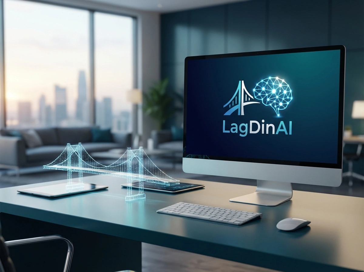 Illustrasjon av LagDinAI AI-assistent