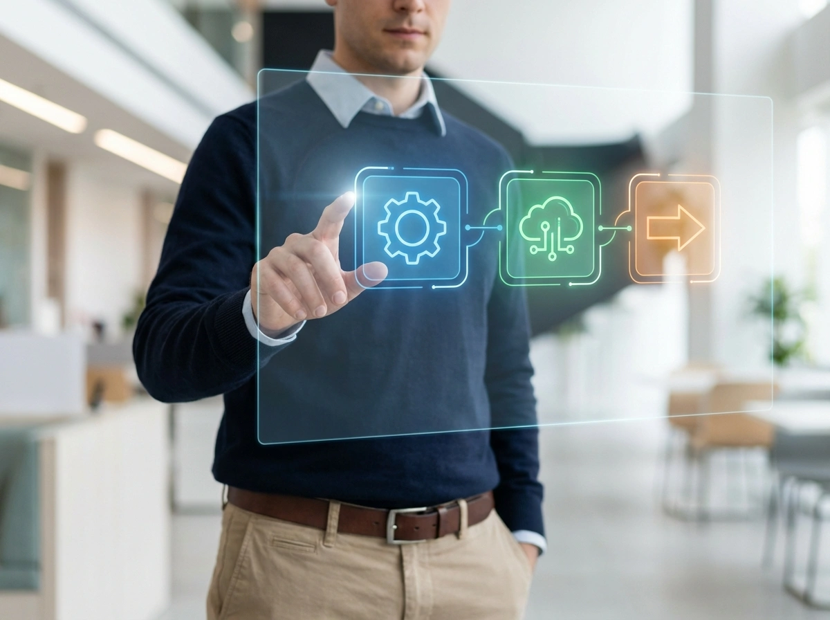 Illustrasjon av oppsettsprosessen i LagDinBridge