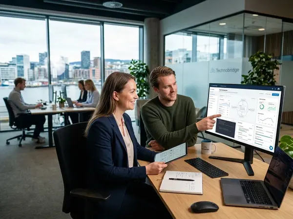 Illustrasjon av AI-optimalisering og strukturert data for språkmodeller